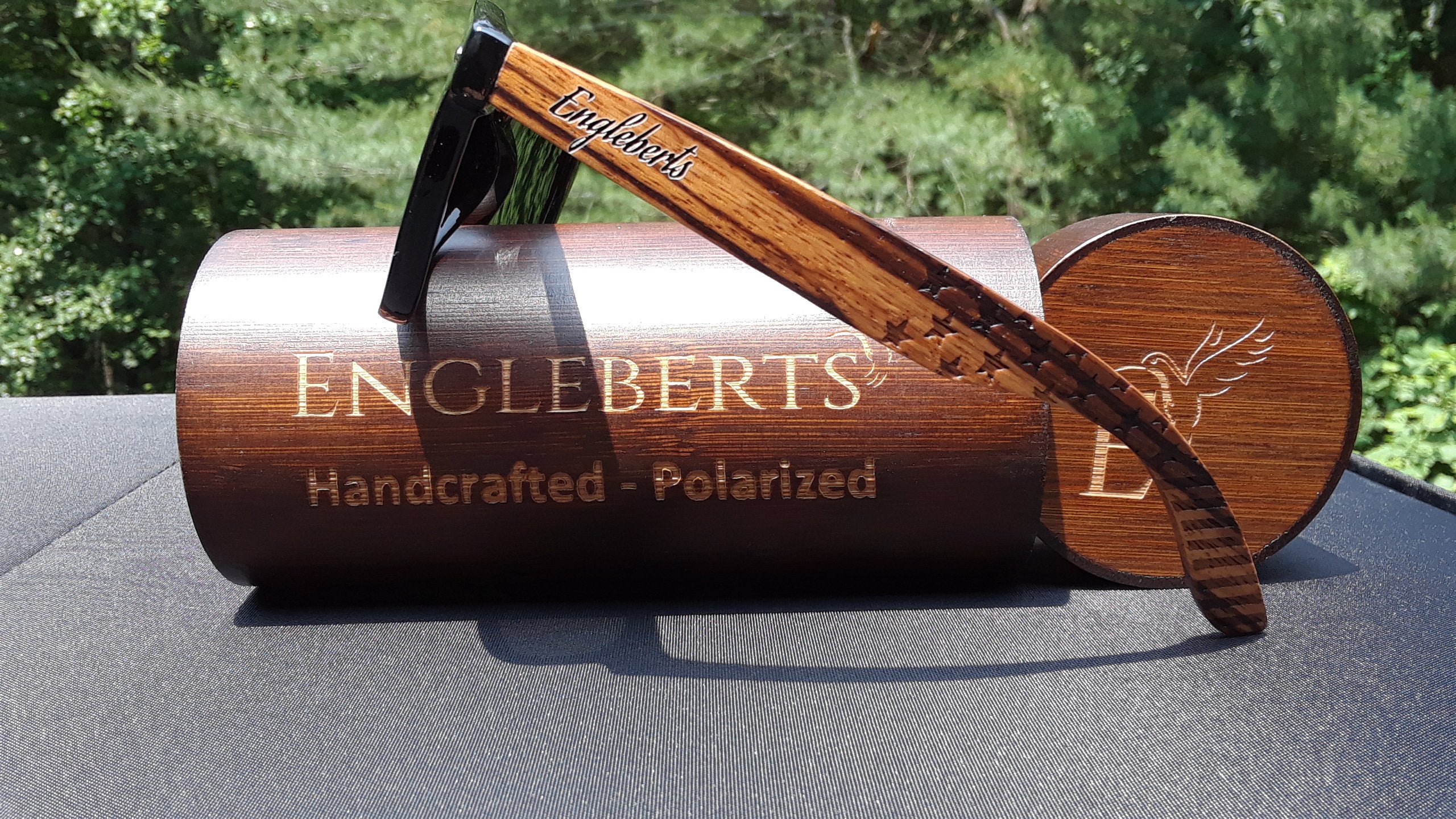 zebrawood sunglasses, stars and bars with wooden case, | dropsona - neutral - usage example