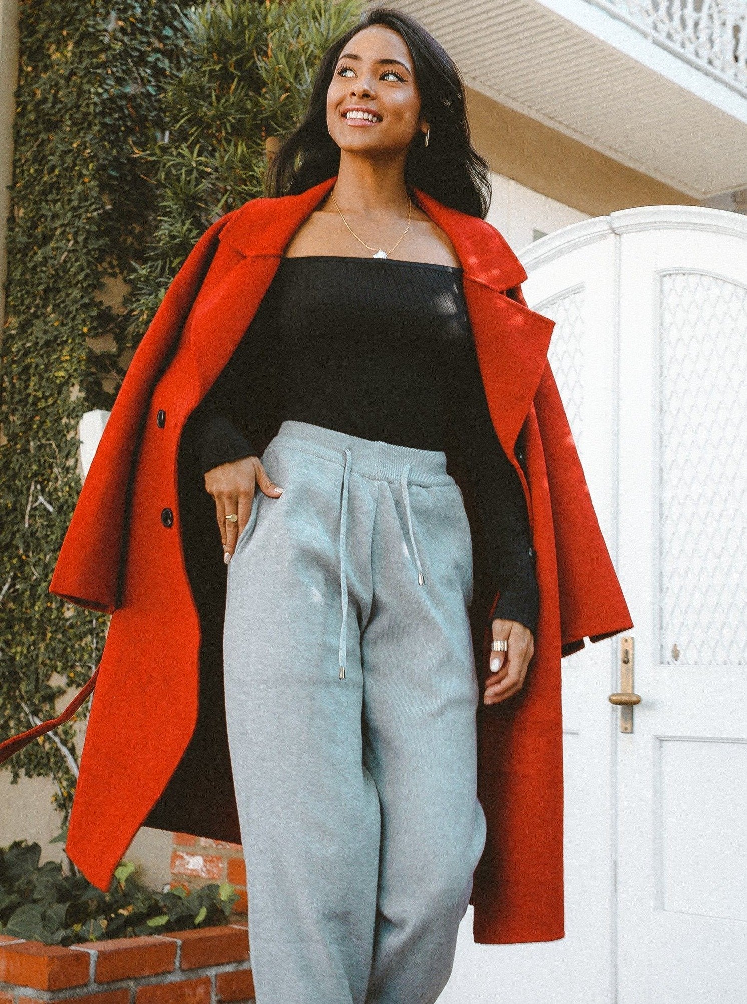 paloma tapered joggers – pulling off casual chic is ef | dropsona - neutral - everyday use