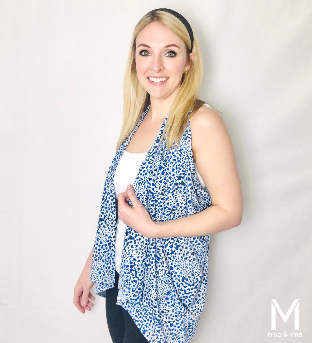 cheeky cheetah multi-way smart scarf – embrace your in | dropsona - neutral - size reference