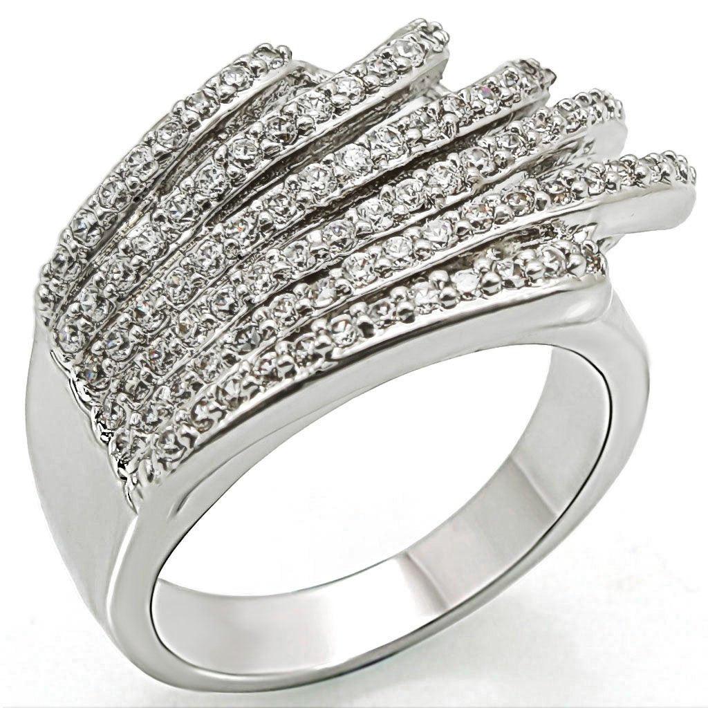 1w018 - rhodium brass ring with aaa grade cz in clear | dropsona - neutral - everyday use