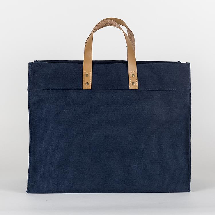 box tote bag canvas and leather – you need this f | dropsona - neutral - size reference