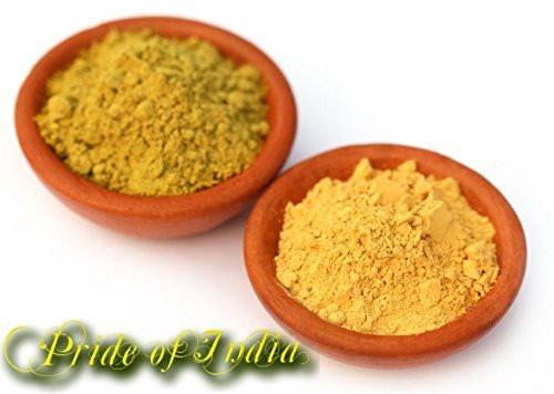 face glow- fuller’s earth w/ turmeric & sandalwood- 12 | dropsona - neutral - close-up detail
