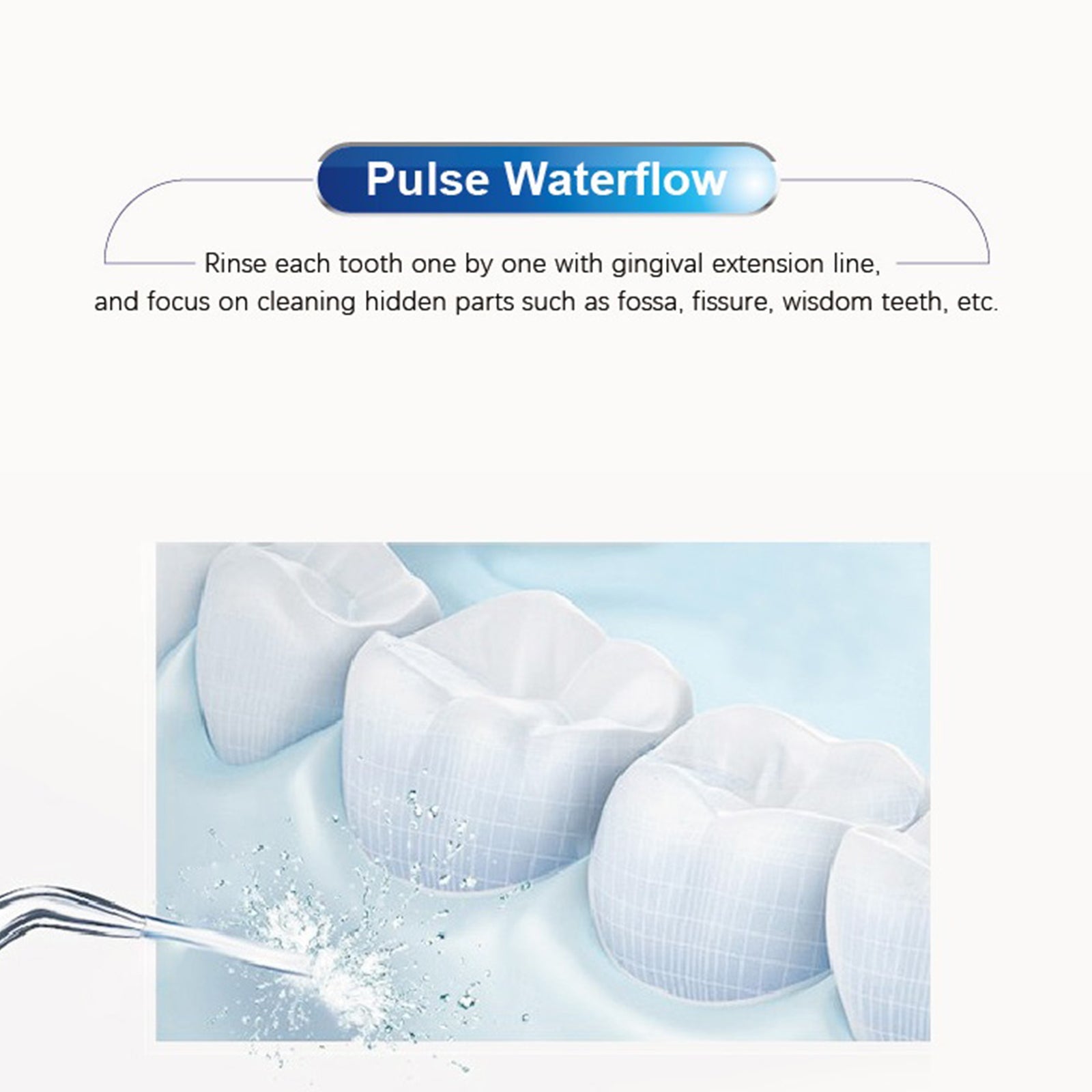 oral irrigator teeth water flosser waterproof 800ml vo | dropsona - neutral - usage example