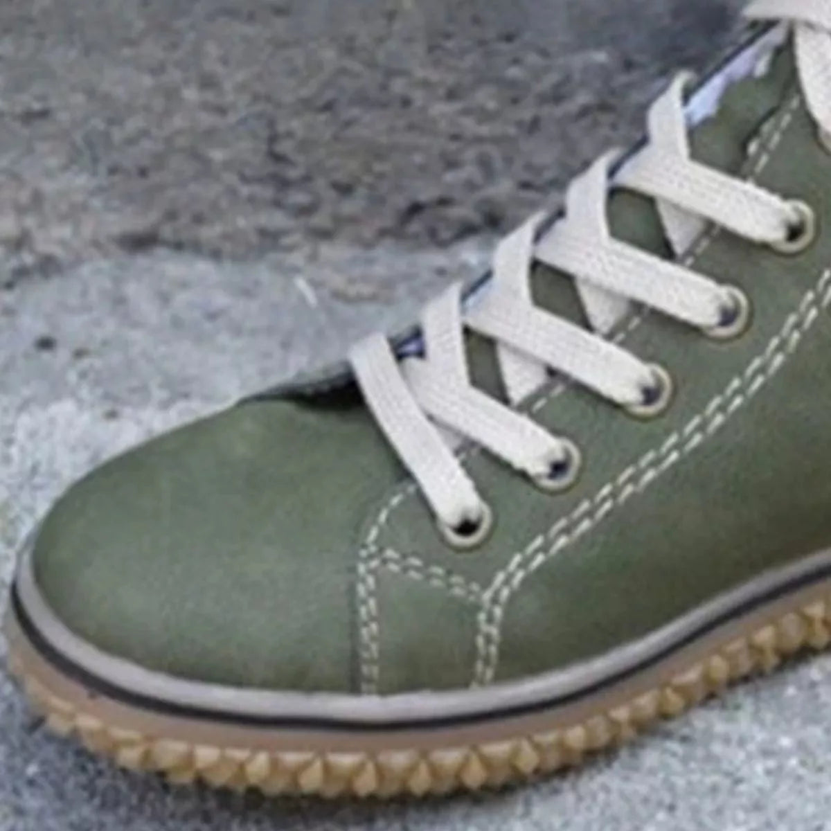 faux suede lace-up ankle boots with warm fleece lining | dropsona - neutral - front view