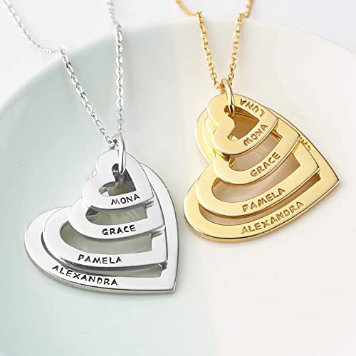 grandma heart necklace, personalized jewelry, | dropsona - neutral - usage example