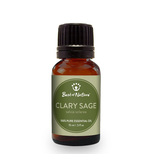 sage clary essential oil – description is a | dropsona - neutral - close-up detail