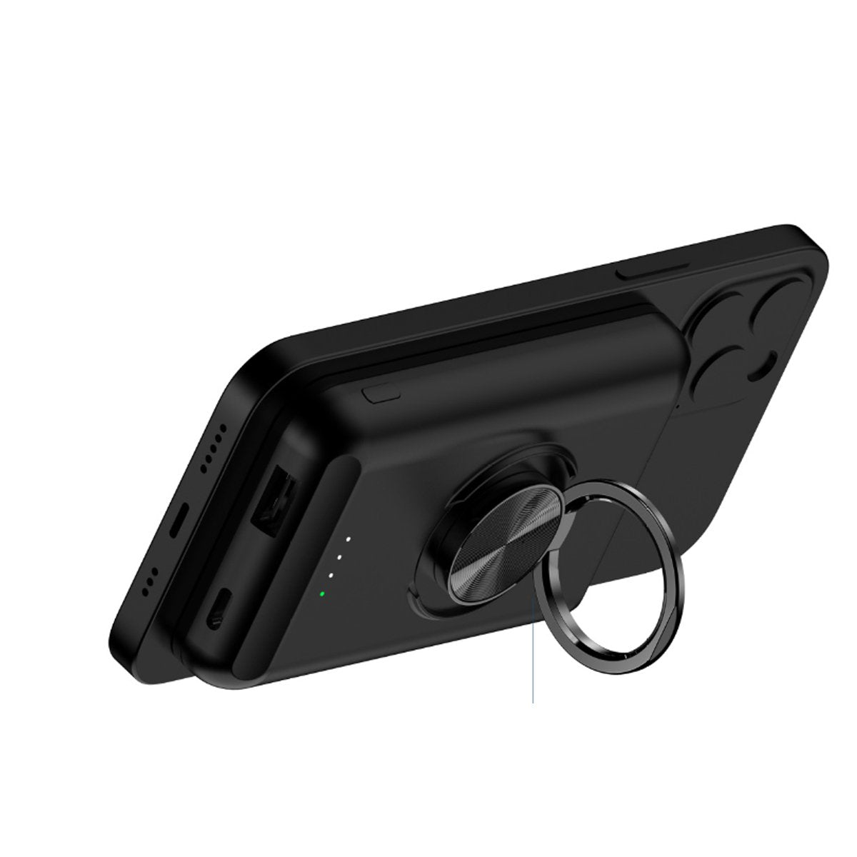 wireless magnetic charger and power bank for iphone 12 | dropsona - neutral - usage example