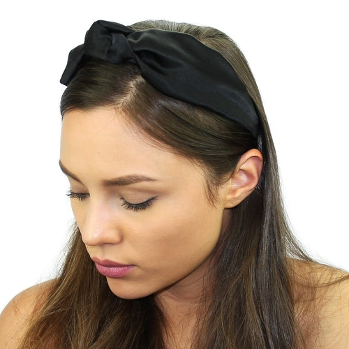 floral silk top knot headband – product details shippi | dropsona - neutral - size reference