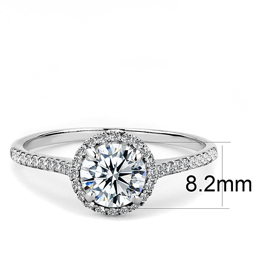 da022 - high polished (no plating) stainless steel rin | dropsona - neutral - front view