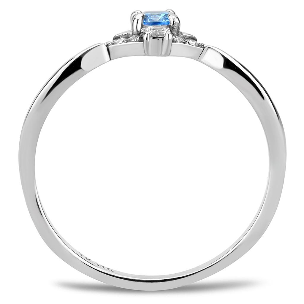 da120 - high polished (no plating) stainless steel rin | dropsona - neutral - close-up detail
