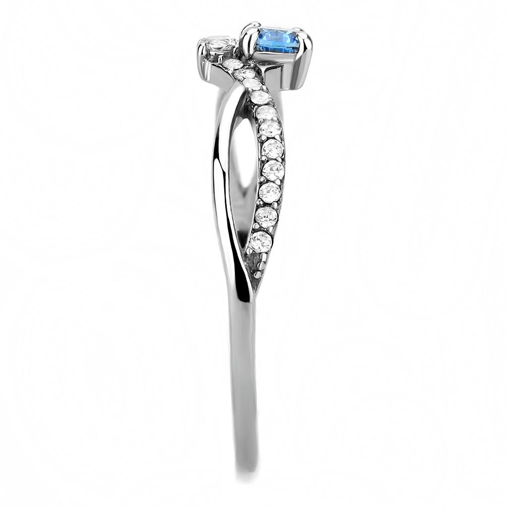 da120 - high polished (no plating) stainless steel rin | dropsona - neutral - material texture