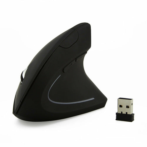 2.4g wireless ergonomic vertical mouse – ergonomically | dropsona - neutral - front view