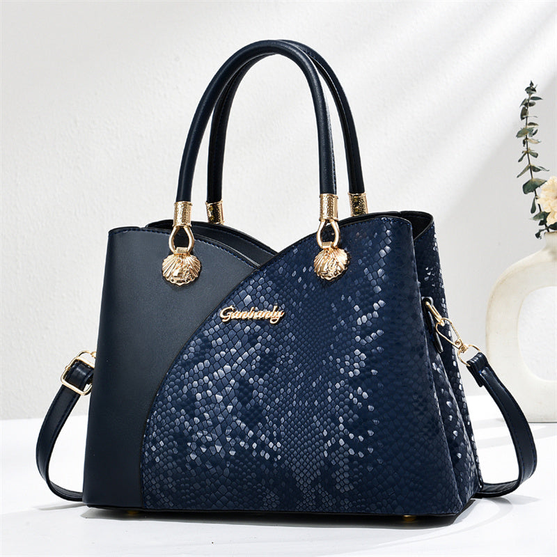 handheld pattern shoulder bag - large capacity zip clo | dropsona - neutral - everyday use