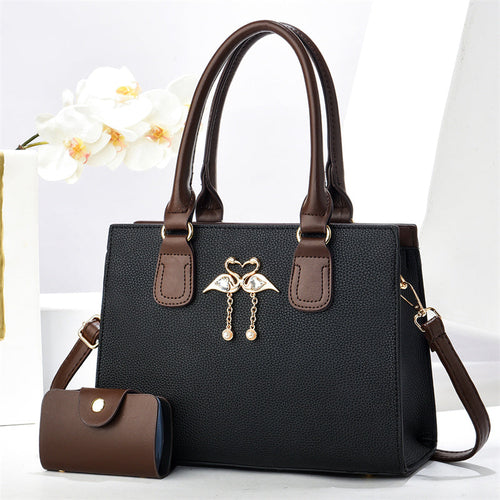 women's high-capacity cross body bag – large capacity | dropsona - neutral - usage example