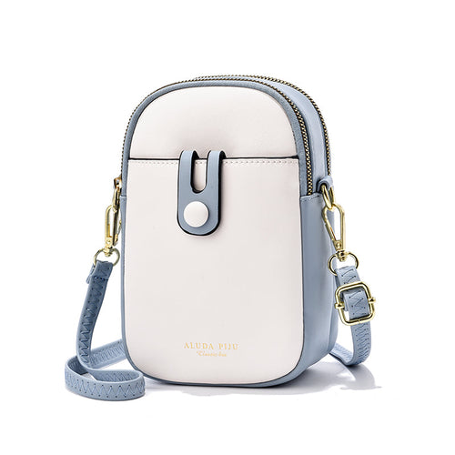 cell phone crossbody bag – f handles/straps: single pl | dropsona - neutral - size reference