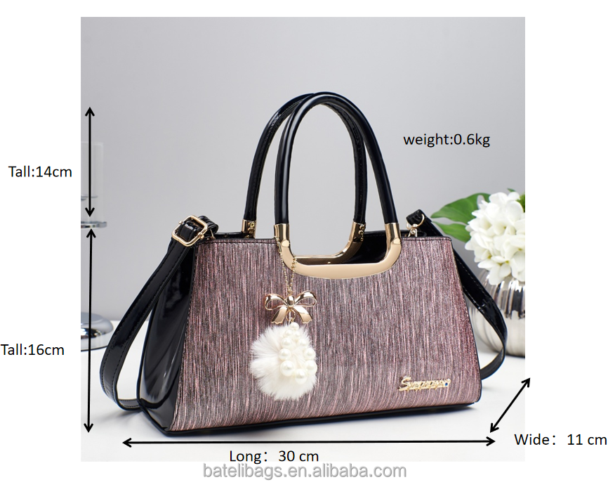 women's leather handbag – waterproof, fashion trend sh | dropsona - neutral - size reference