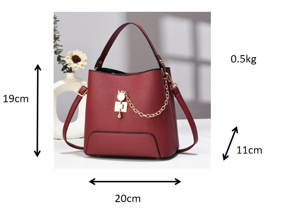 classy bucket bag - women pu leather shoulder ba | dropsona - neutral - material texture