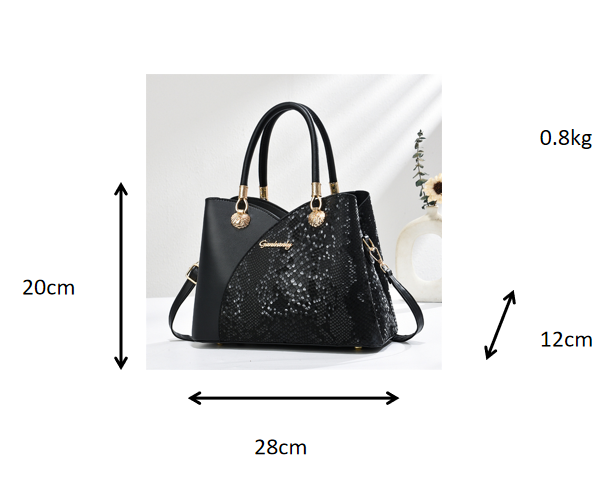 handheld pattern shoulder bag - large capacity zip clo | dropsona - neutral - material texture