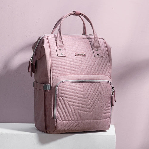 quilted diaper baby backpack – stylish & handy, qu | dropsona - neutral - packaging