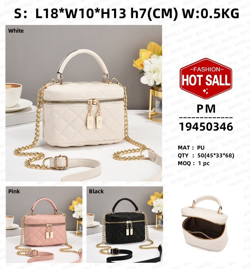 large capacity, high-end feel fashionable women's bag | dropsona - neutral - material texture