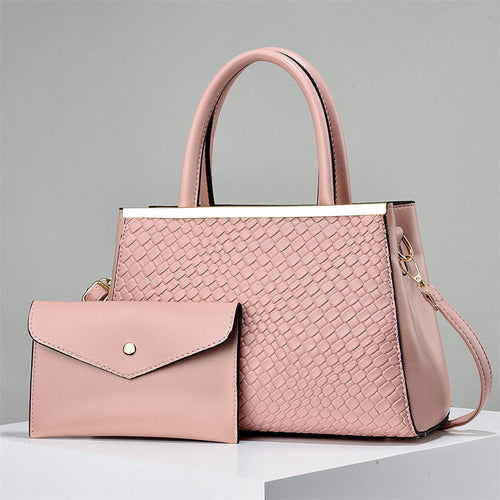 2 in 1 bold luxe structured handbag - women's fashion | dropsona - neutral - front view