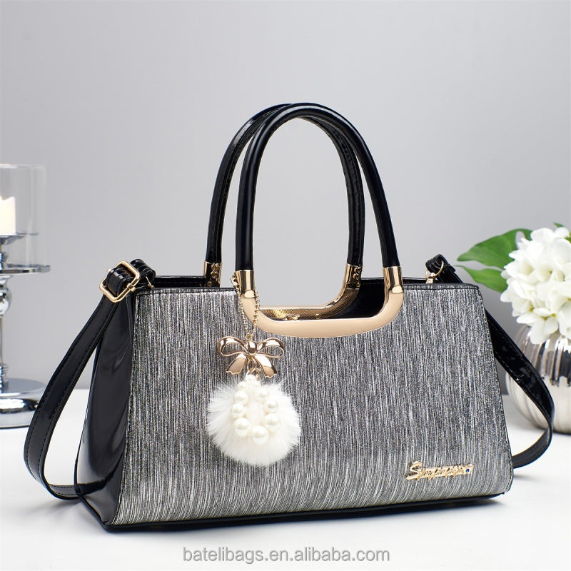 women's leather handbag – waterproof, fashion trend sh | dropsona - neutral - packaging