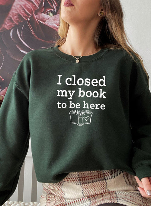 i closed my book to be here sweat shirt – shop cool sw | dropsona - neutral - material texture