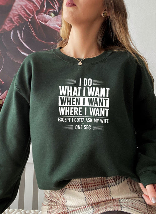 i do what want when where sweat shirt | dropsona - neutral - packaging