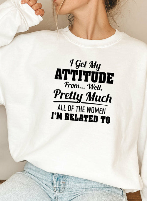 i get my attitude from well pretty much all of the wom | dropsona - neutral - material texture