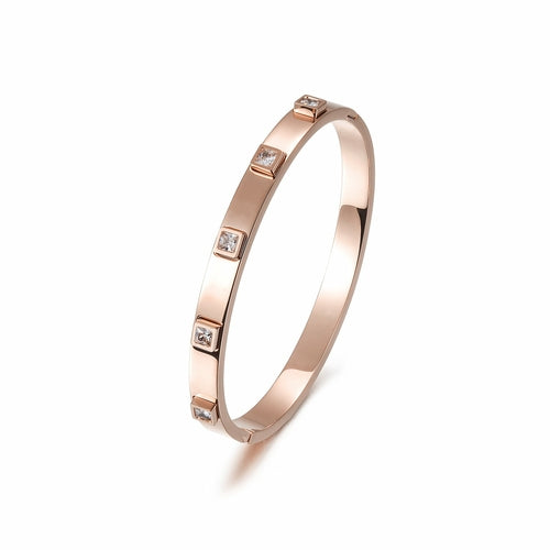 metal stone hinged bangle – all of our pieces are made | dropsona - neutral - usage example