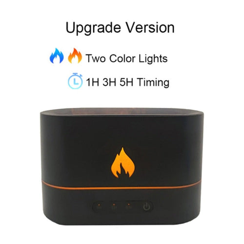 essential oil diffuser with flaming effect and timer | dropsona - neutral - packaging