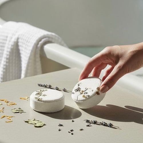 maximum strength aromatherapy shower steamers - 4 scen | dropsona - neutral - material texture