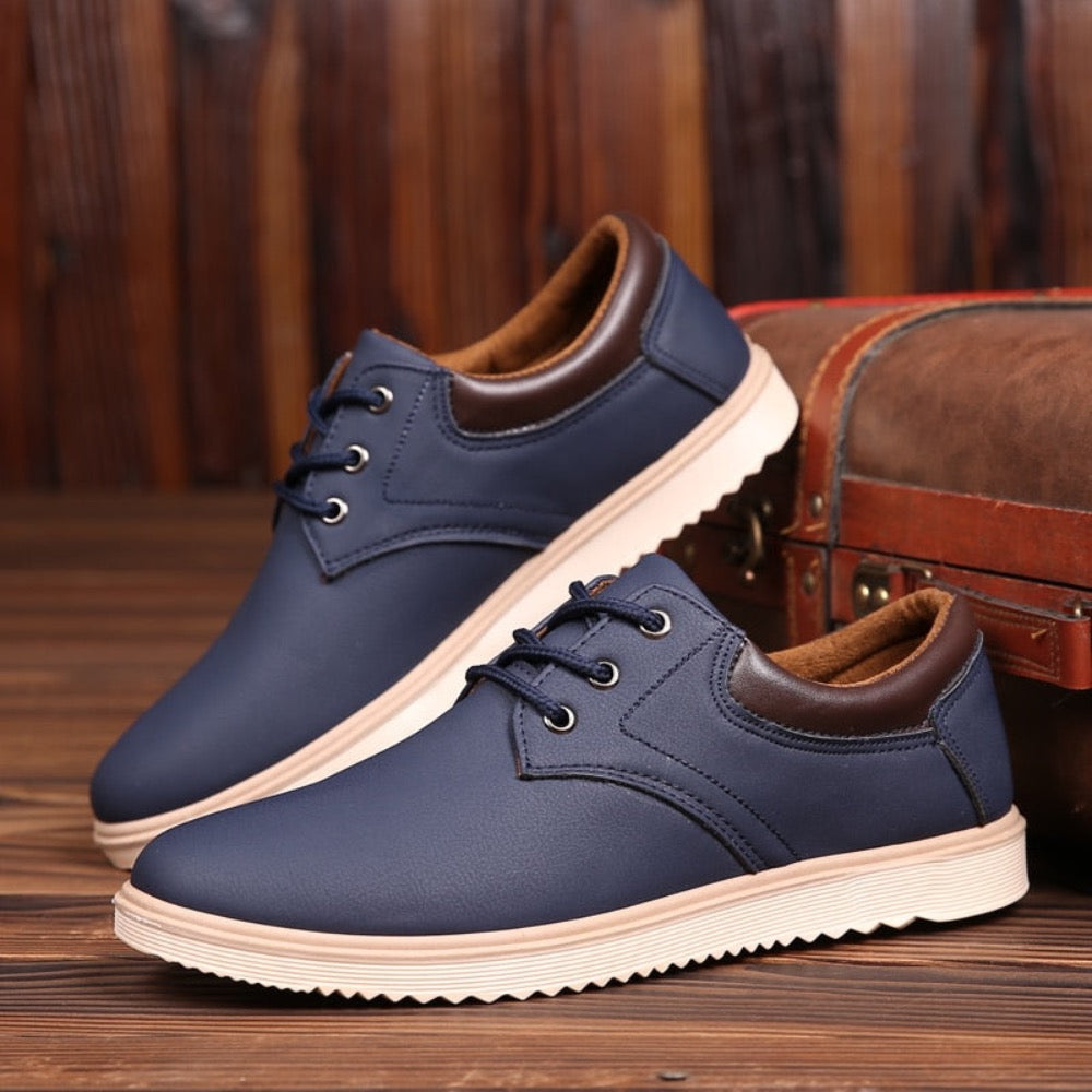 mens casual flat oxford sneakers – step out in style w | dropsona - neutral - everyday use