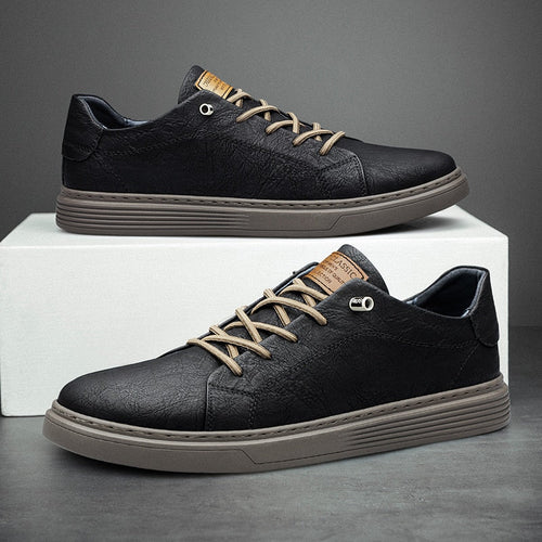mens lace up oxford leather shoes – shoe offers inner | dropsona - neutral - front view