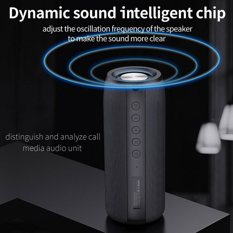 bluetooth portable subwoofer waterproof sound box spea | dropsona - neutral - size reference