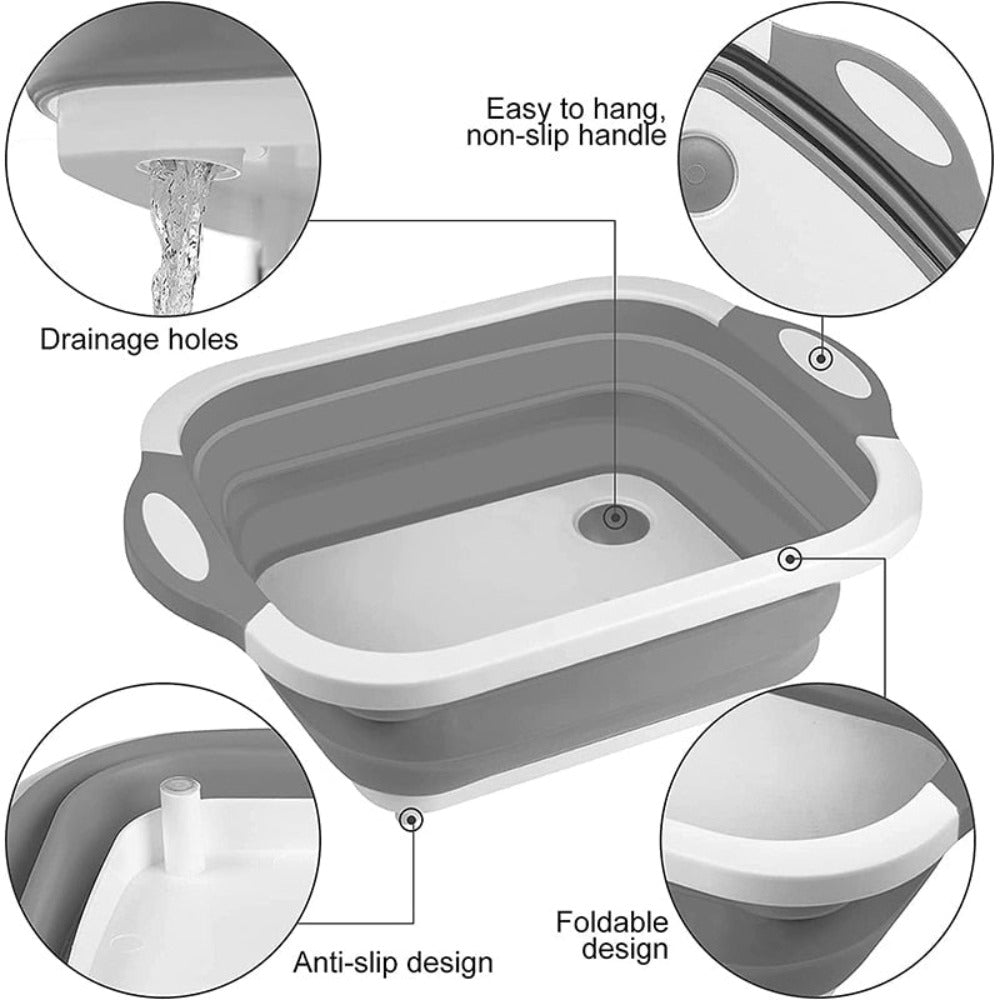 several way collapsible cutting board – table { border | dropsona - neutral - close-up detail