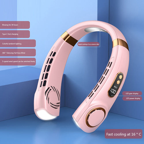 innovative led equipped wearable fan – introducing our | dropsona - neutral - front view