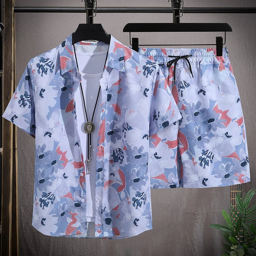 men vacay beach shorts set – specifications brand name | dropsona - neutral - front view
