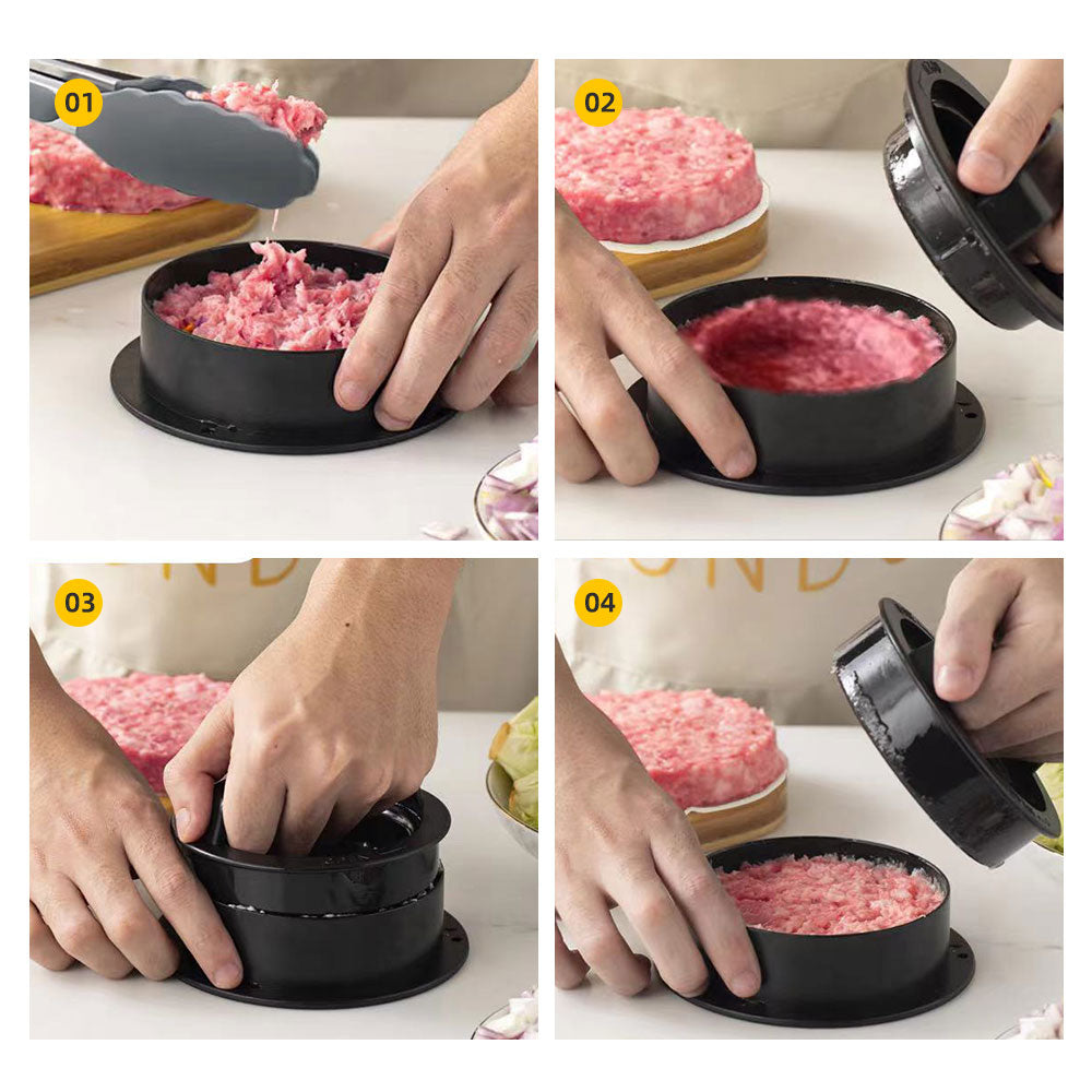 round hamburger meat press maker – table { border: 1px | dropsona - neutral - close-up detail