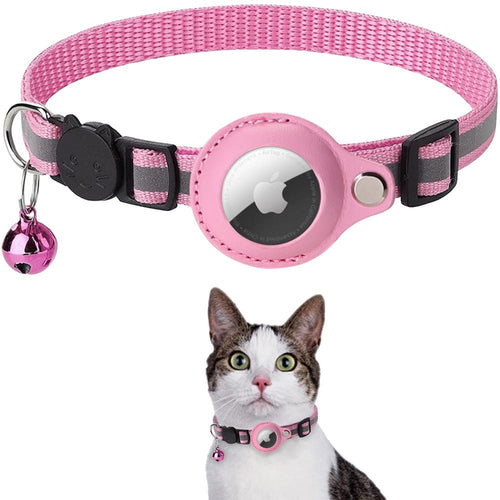 reflective airtag case collar for cats and dogs – keep | dropsona - neutral - size reference
