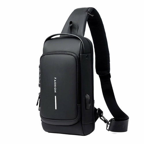 cross body antitheft shoulder bag with lock – extra se | dropsona - neutral - front view