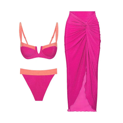 monday two piece swimsuit – specifications brand name: | dropsona - neutral - front view