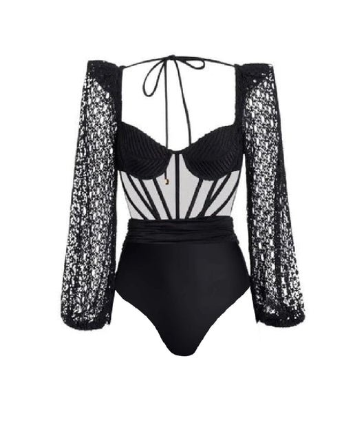 daisy one piece swimsuit resort wear – specifications | dropsona - neutral - front view