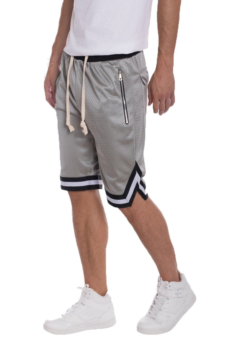 solid mesh basketball active shorts – baske | dropsona - neutral - everyday use