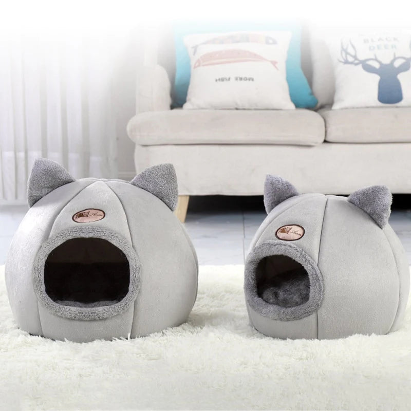 cozy 2-in-1 pet house bed – ¬† - 2-in-1, home can | dropsona - neutral - front view