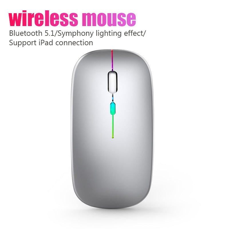 rgb wireless bluetooth mouse – this rechargeable w | dropsona - neutral - close-up detail
