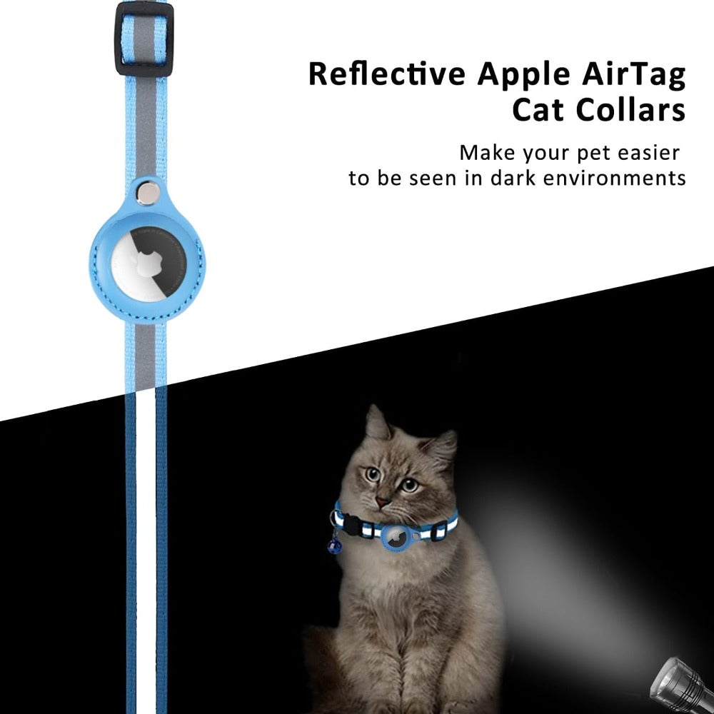 reflective airtag case collar for cats and dogs – keep | dropsona - neutral - material texture