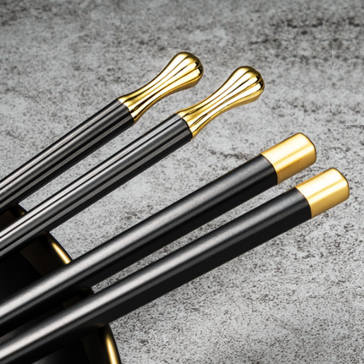 elegant reusable chopsticks set – this stylish, trendy | dropsona - neutral - close-up detail