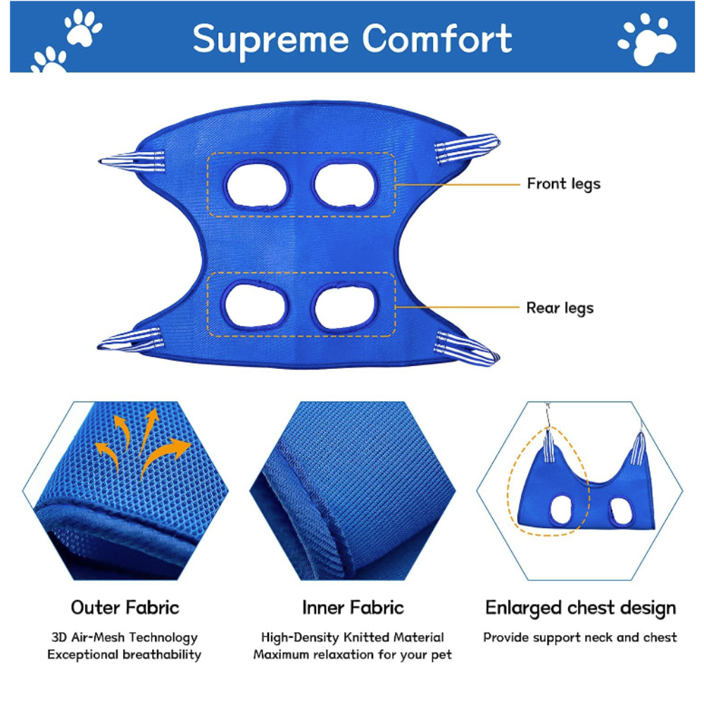cat grooming restraint bag with hammock – breathable c | dropsona - neutral - packaging