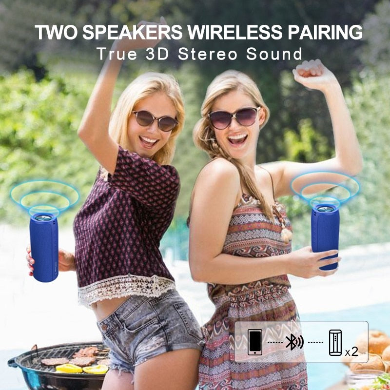 bluetooth portable subwoofer waterproof sound box spea | dropsona - neutral - front view